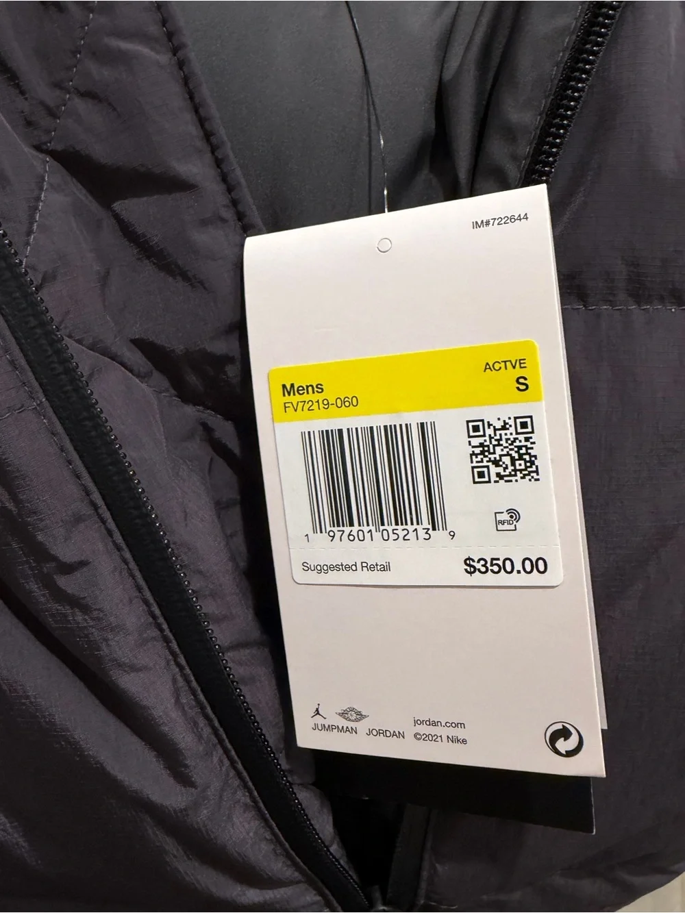 Air Jordan Down jacket, Unisex S